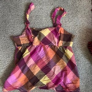 Plaid tank top